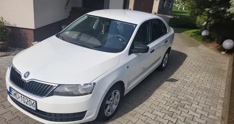 skoda rapid Skoda RAPID cena 21900 przebieg: 206000, rok produkcji 2013 z Myślenice